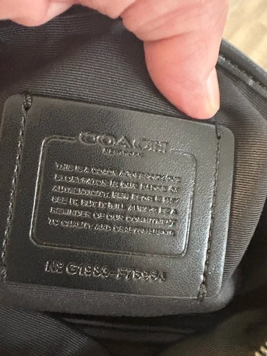 COACH Large Pouch Buffalo Plaid - Picture 6 of 8